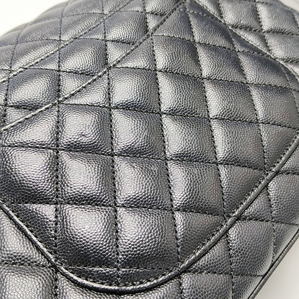 COCO HANDLE Medium Quilted Grained Calfskin Black