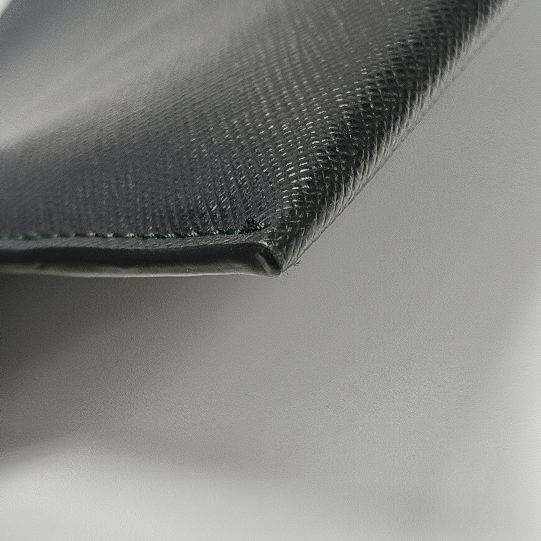 Saffiano Calfskin Clutch Black