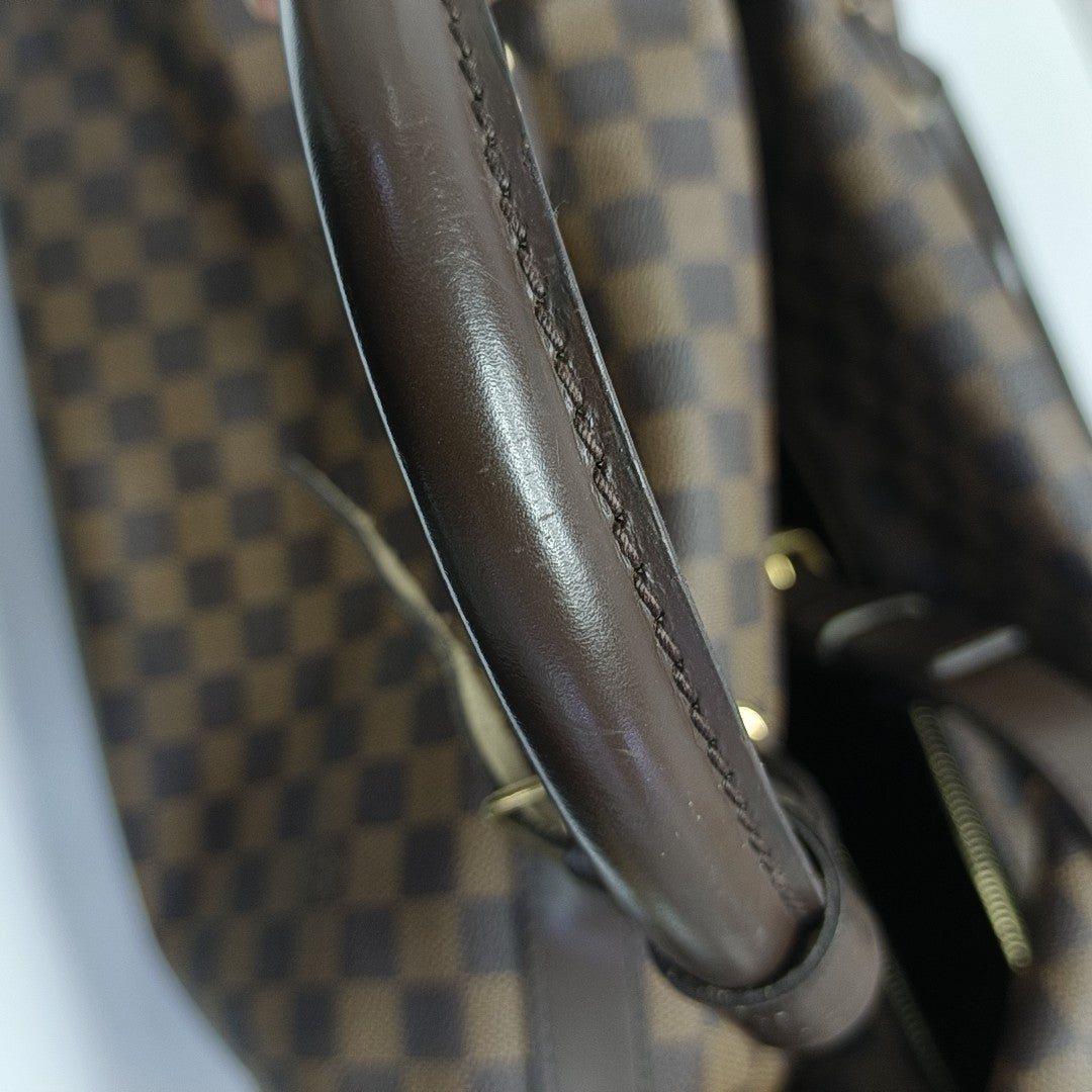 EOLE Damier Ebene Coated Canvas Brown