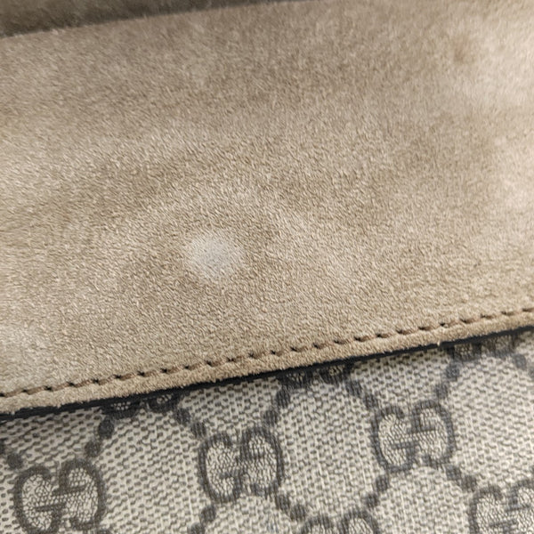 Dionysus Mini Monogram Coated Canvas Beige