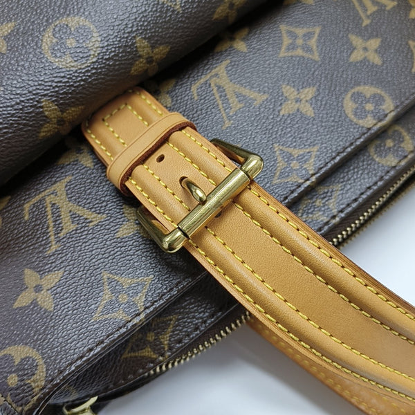MULTIPLE Monogram Coated Canvas Brown