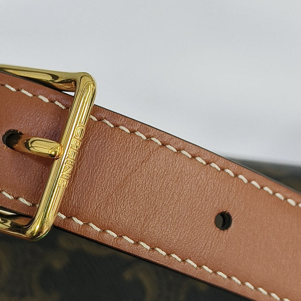 TRIOMPHE Medium Coated Canvas Brown