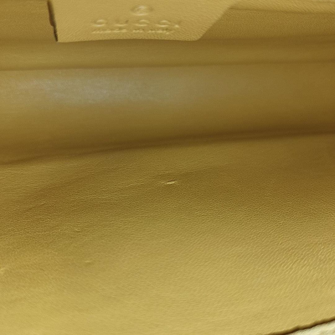Monogram Patent Leather Clutch Yellow