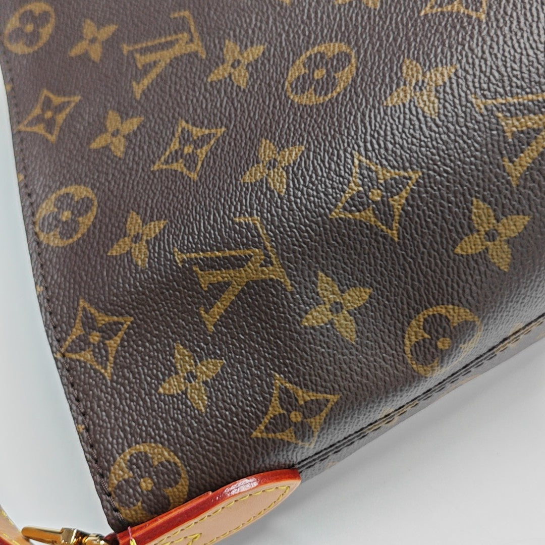 ALL IN BB Monogram Coated Canvas Brown
