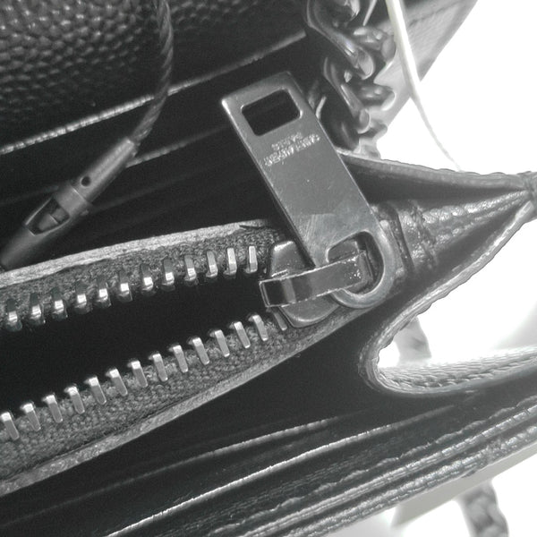 MONOGRAM Medium Chevron Calfskin Black