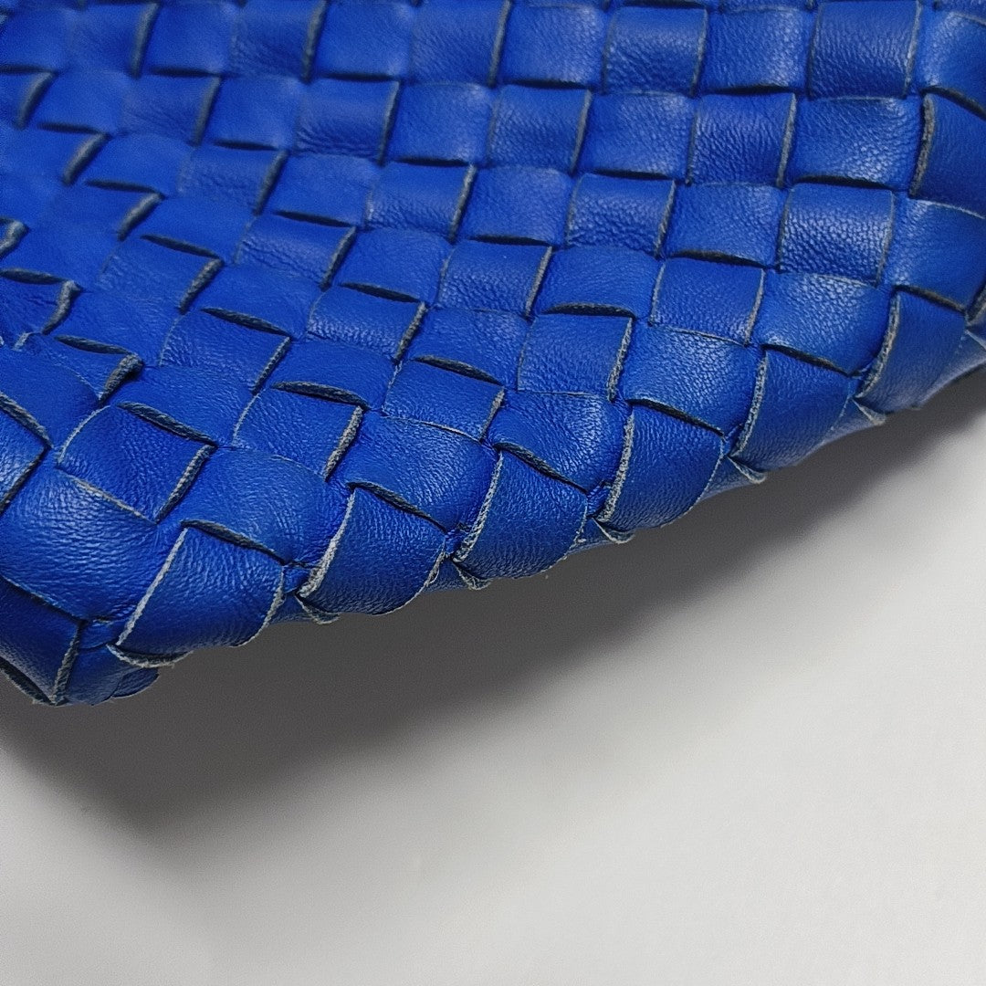 Lambskin Top Handle Bag Blue