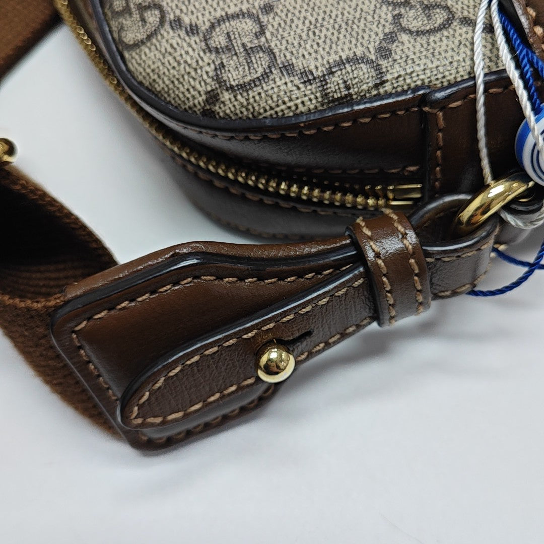 Monogram Coated Canvas Shoulder Bag Black