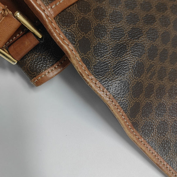 MACADAM CLUTCHES Coated Canvas Brown