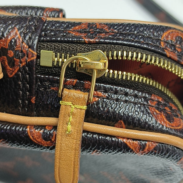 DANUBE Monogram Coated Canvas Brown