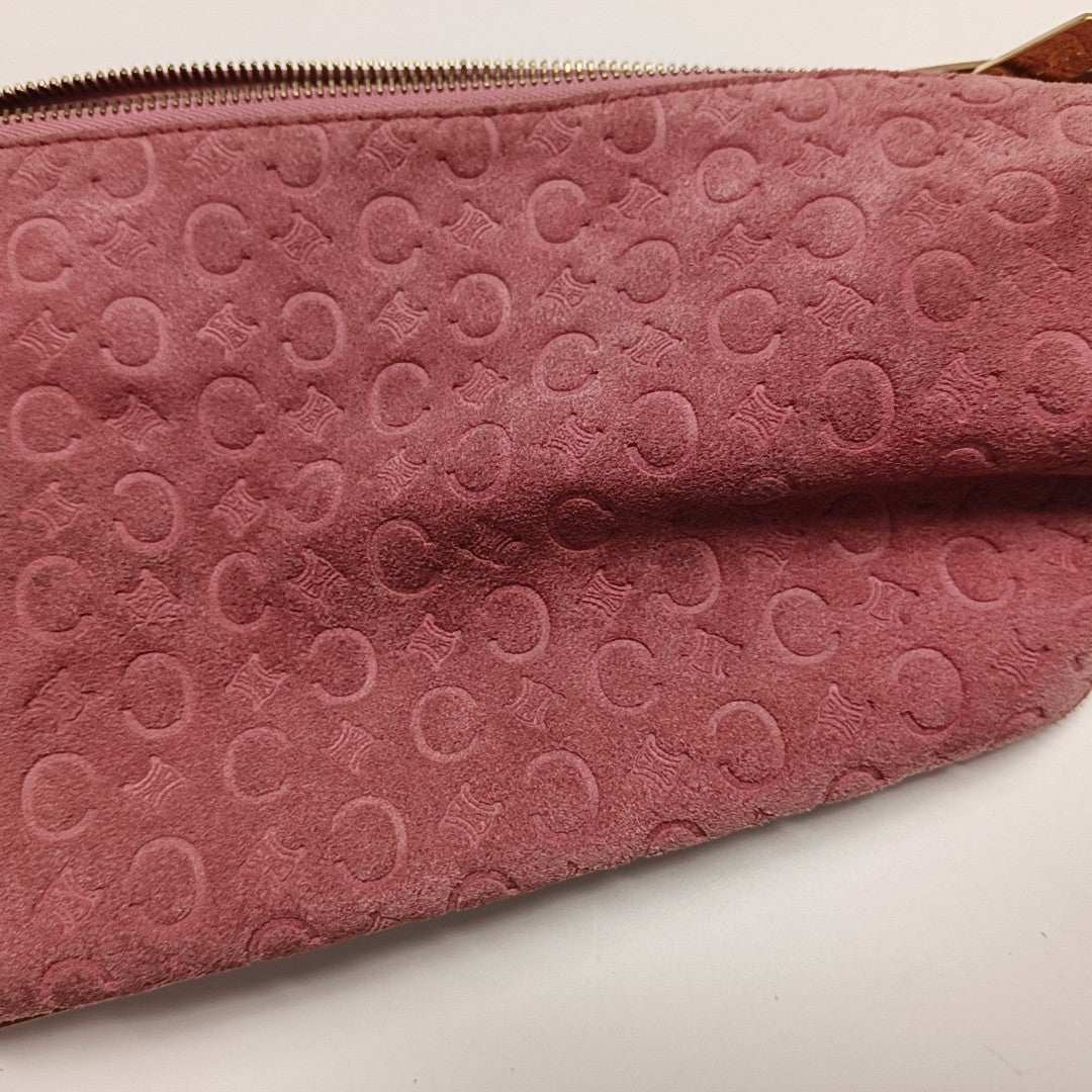Suede Shoulder Bag Pink