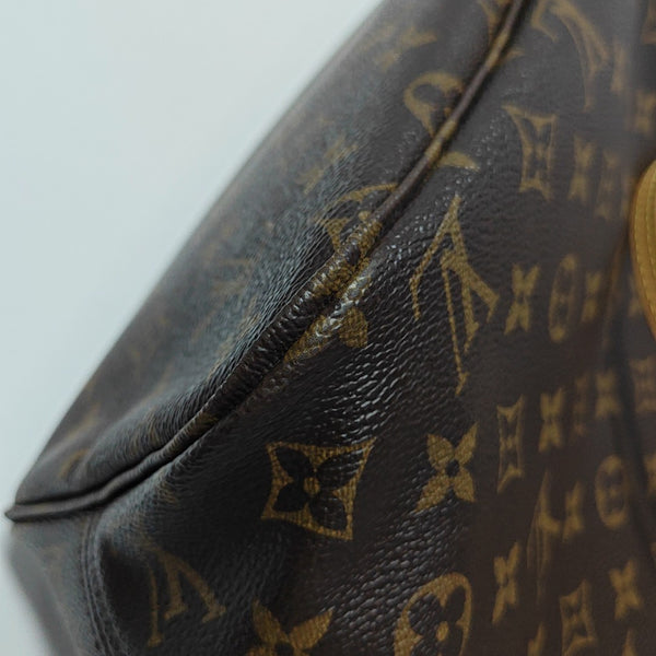 NEVERFULL MM Monogram Coated Canvas Brown