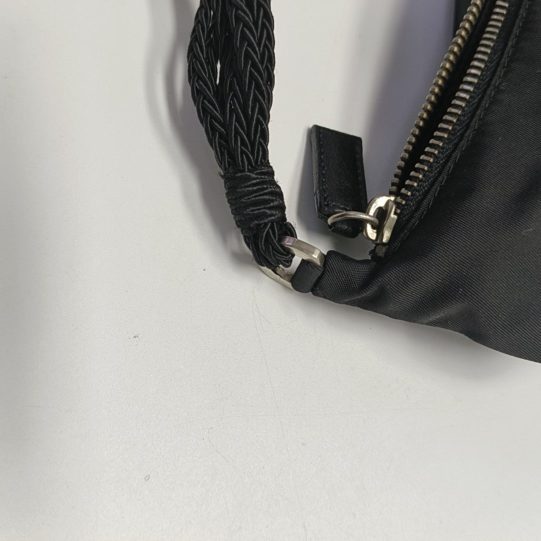 Nylon Top Handle Bag Black