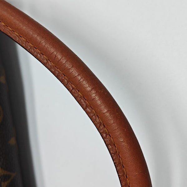 OLYMPE MM Monogram Coated Canvas Brown