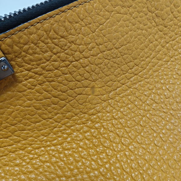 Calfskin Clutch Yellow