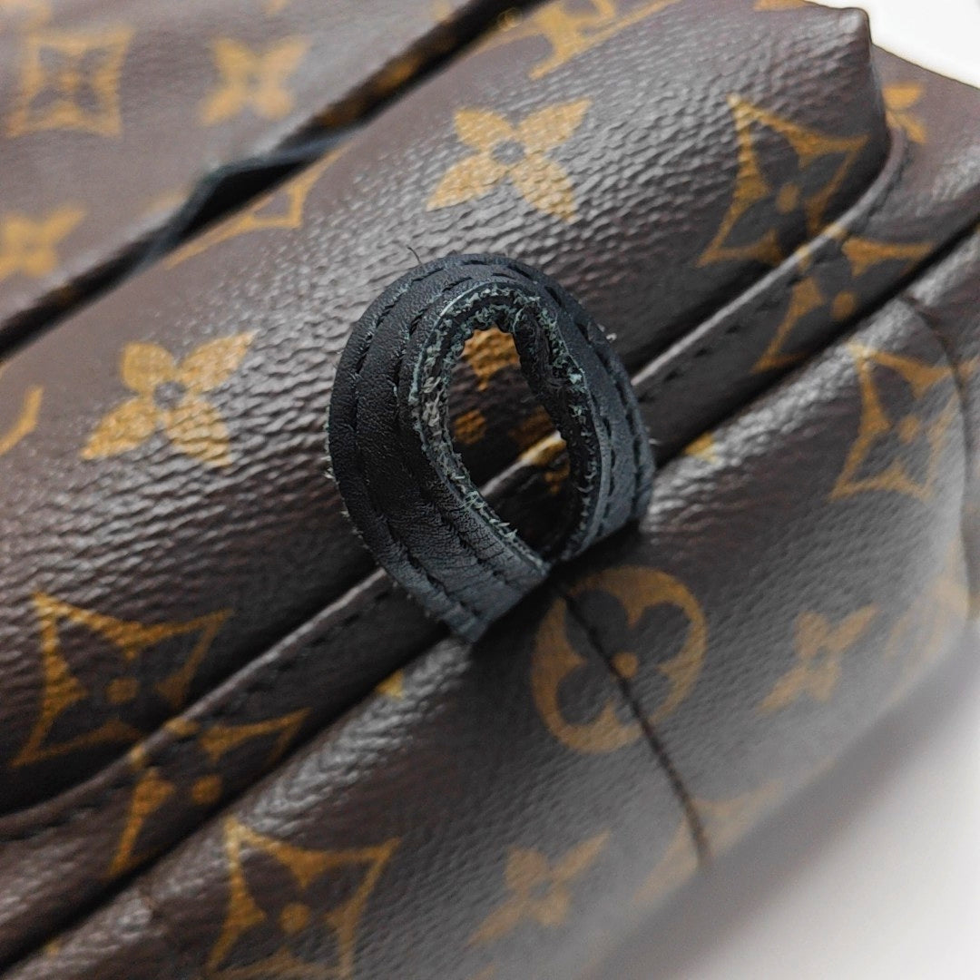 PALM SPRINGS Mini Monogram Coated Canvas Brown