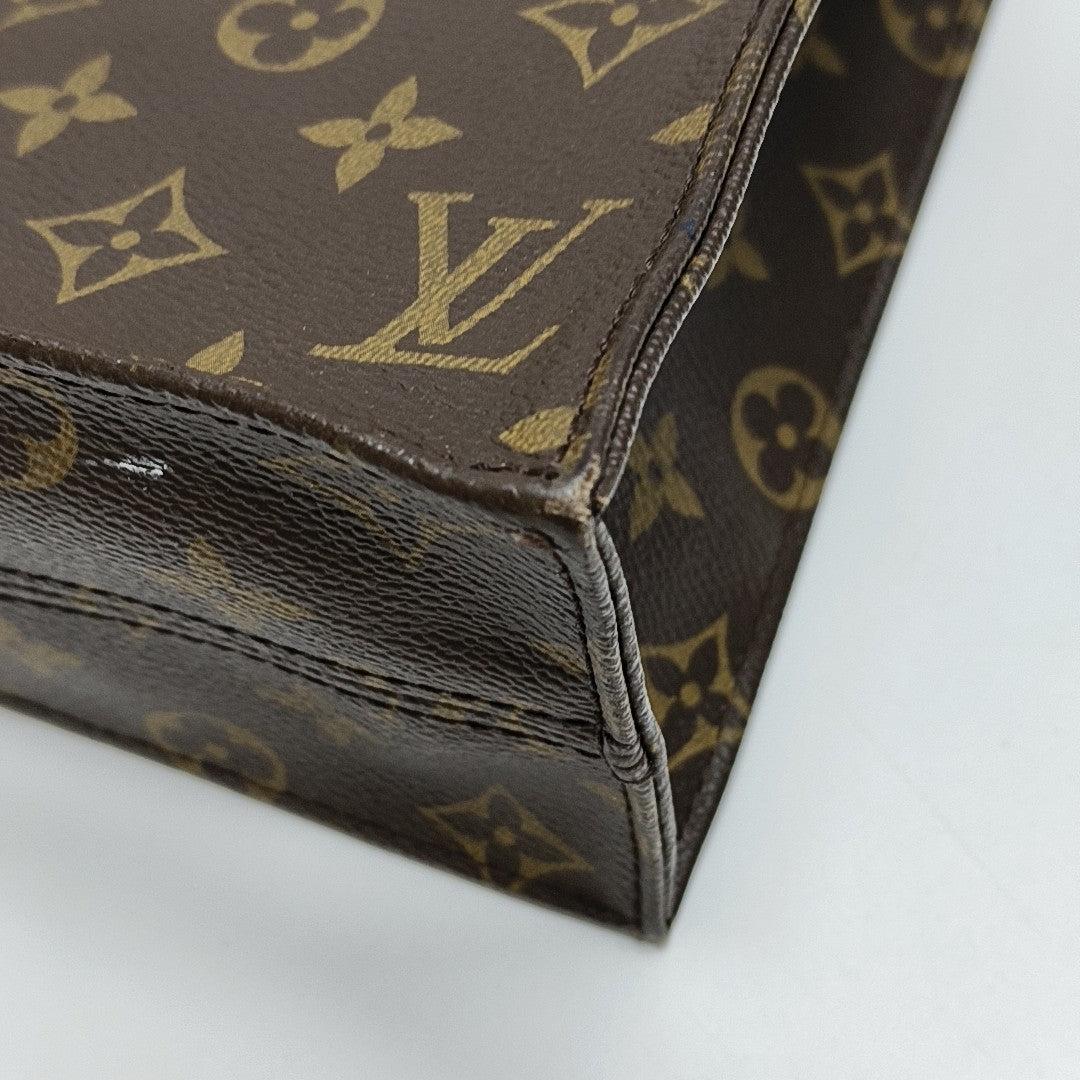 SAC PLAT GM Monogram Coated Canvas Brown