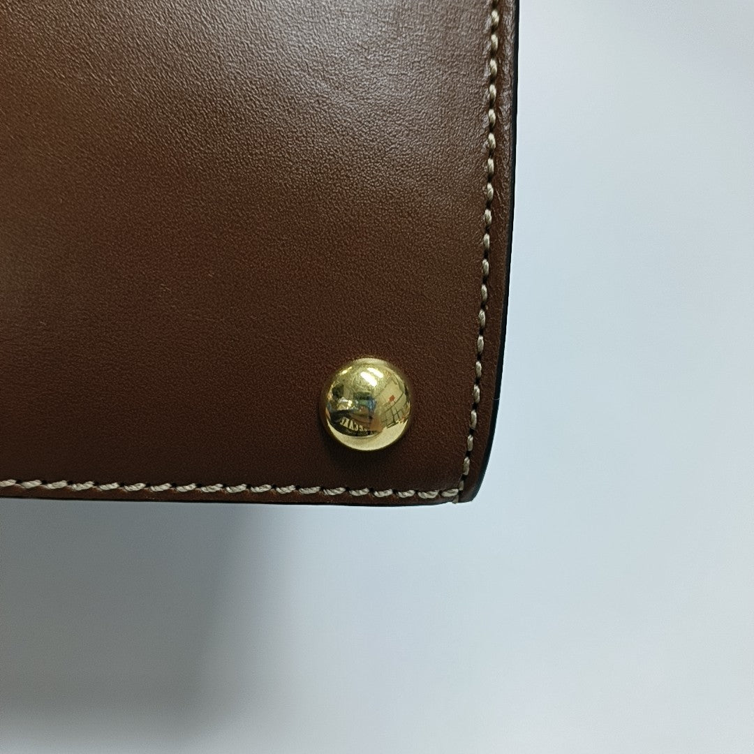 Padlock Small Monogram Coated Canvas Beige