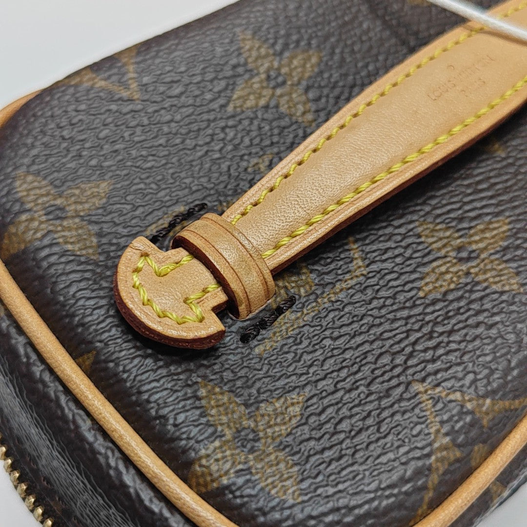 NICE Super Mini Monogram Coated Canvas Brown