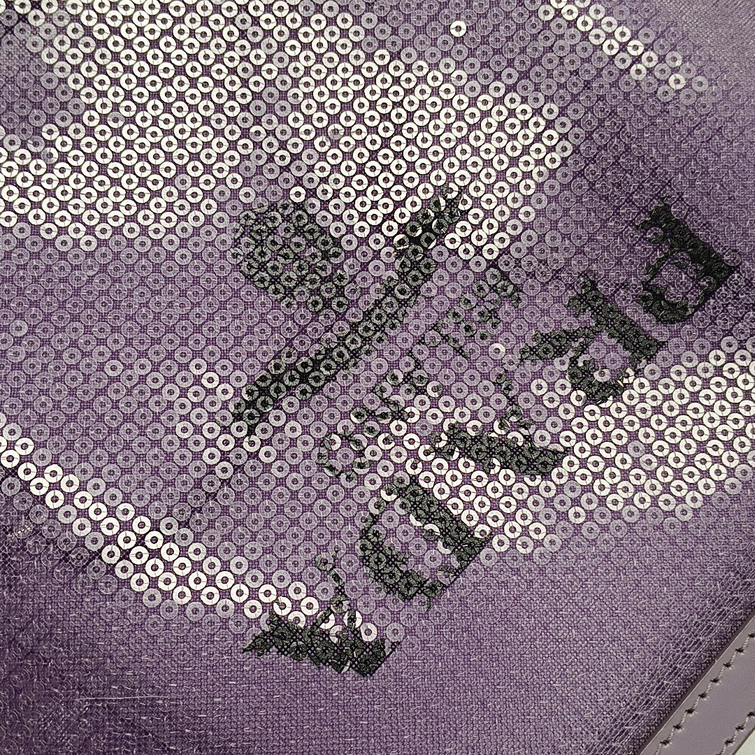 Special Material Tote Bag Purple