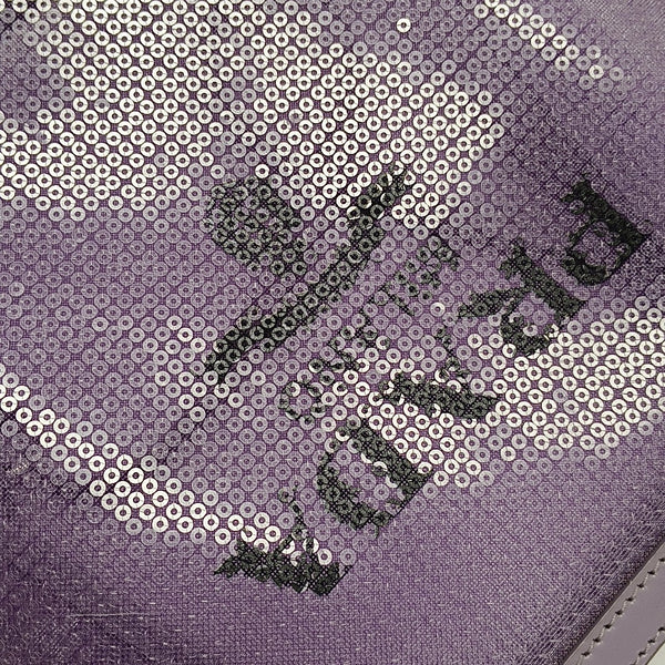 Special Material Tote Bag Purple
