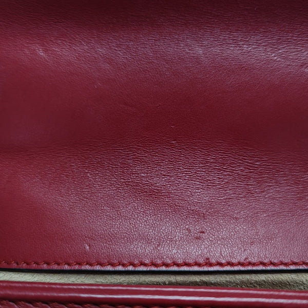 GG Marmont Mini Quilted Calfskin Red