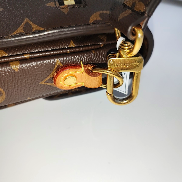 MÉTIS MM Monogram Coated Canvas Brown