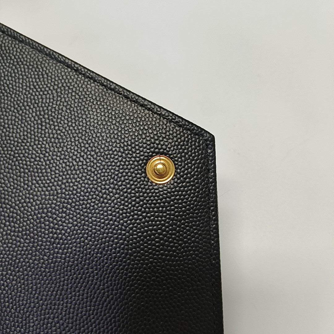 MONOGRAM Medium Chevron Calfskin Black
