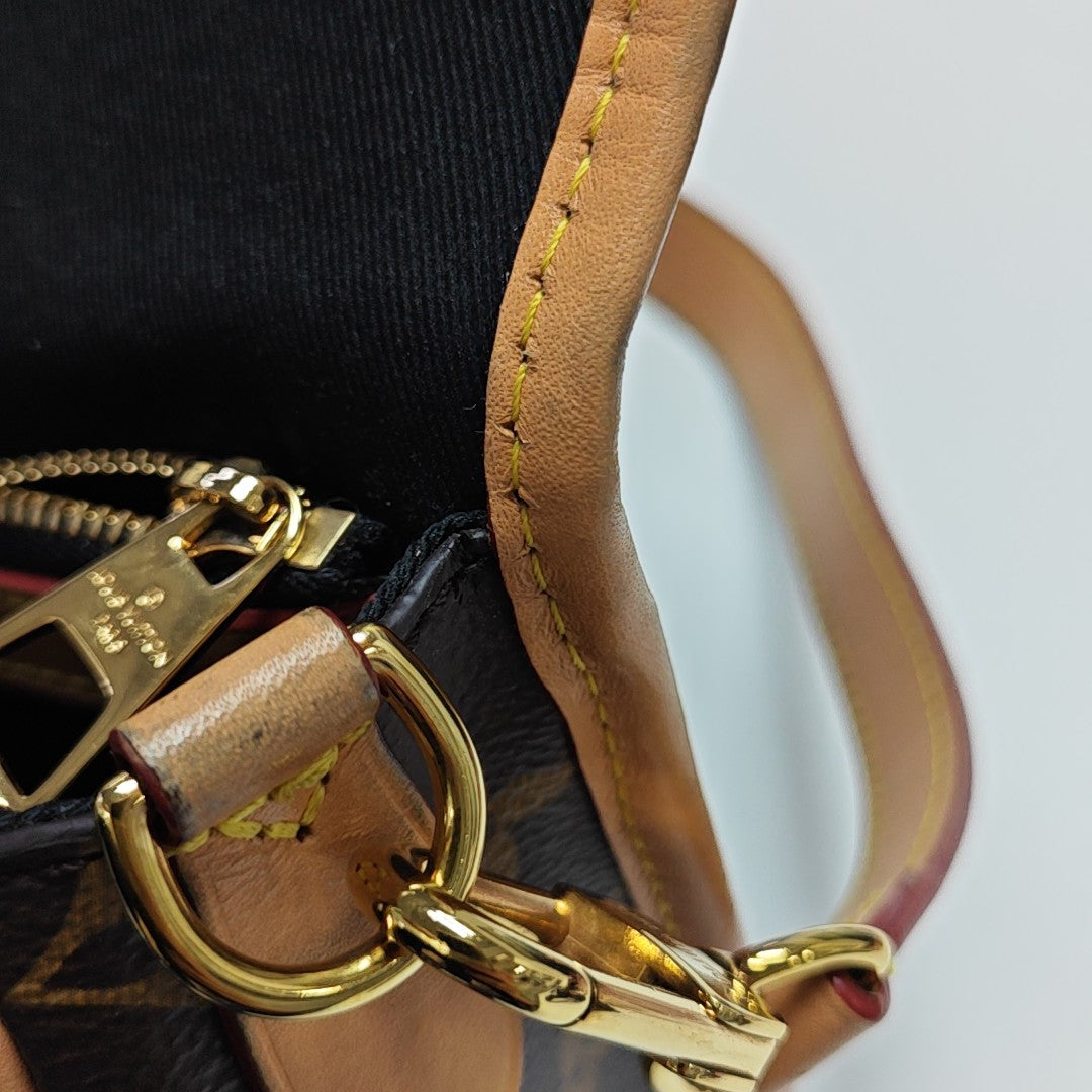 DIANE Monogram Coated Canvas Brown