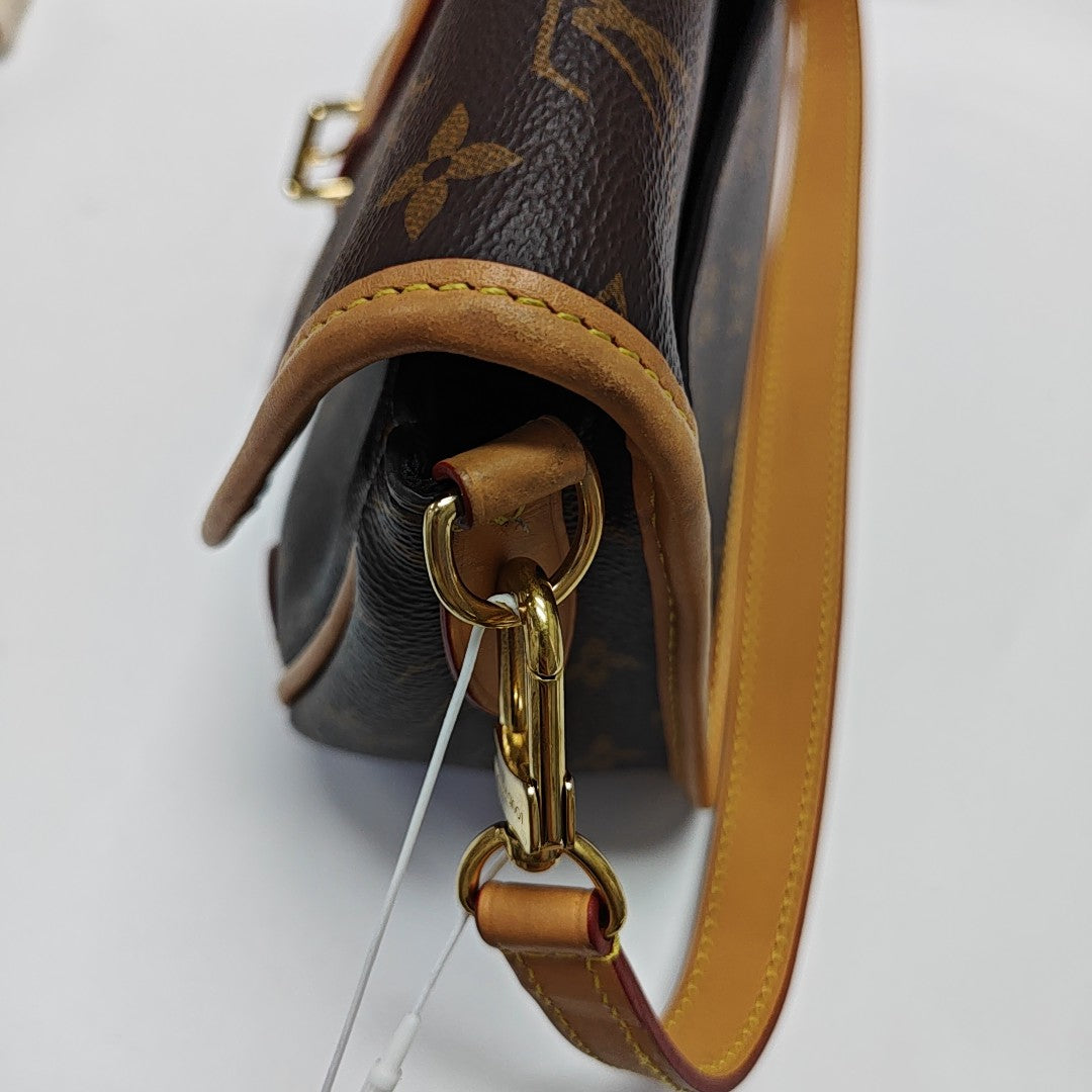 DIANE Monogram Coated Canvas Brown