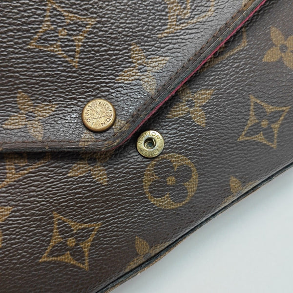 FÉLICIE Monogram Coated Canvas Brown
