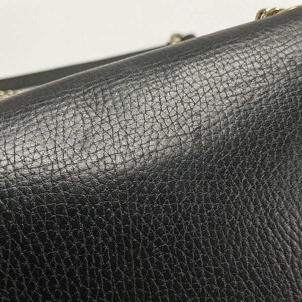 Interlocking G Small Calfskin Black
