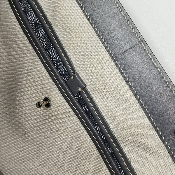 Coated Canvas Tote Bag Gray