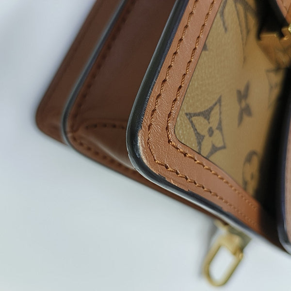 DAUPHINE Mini Monogram Coated Canvas Brown