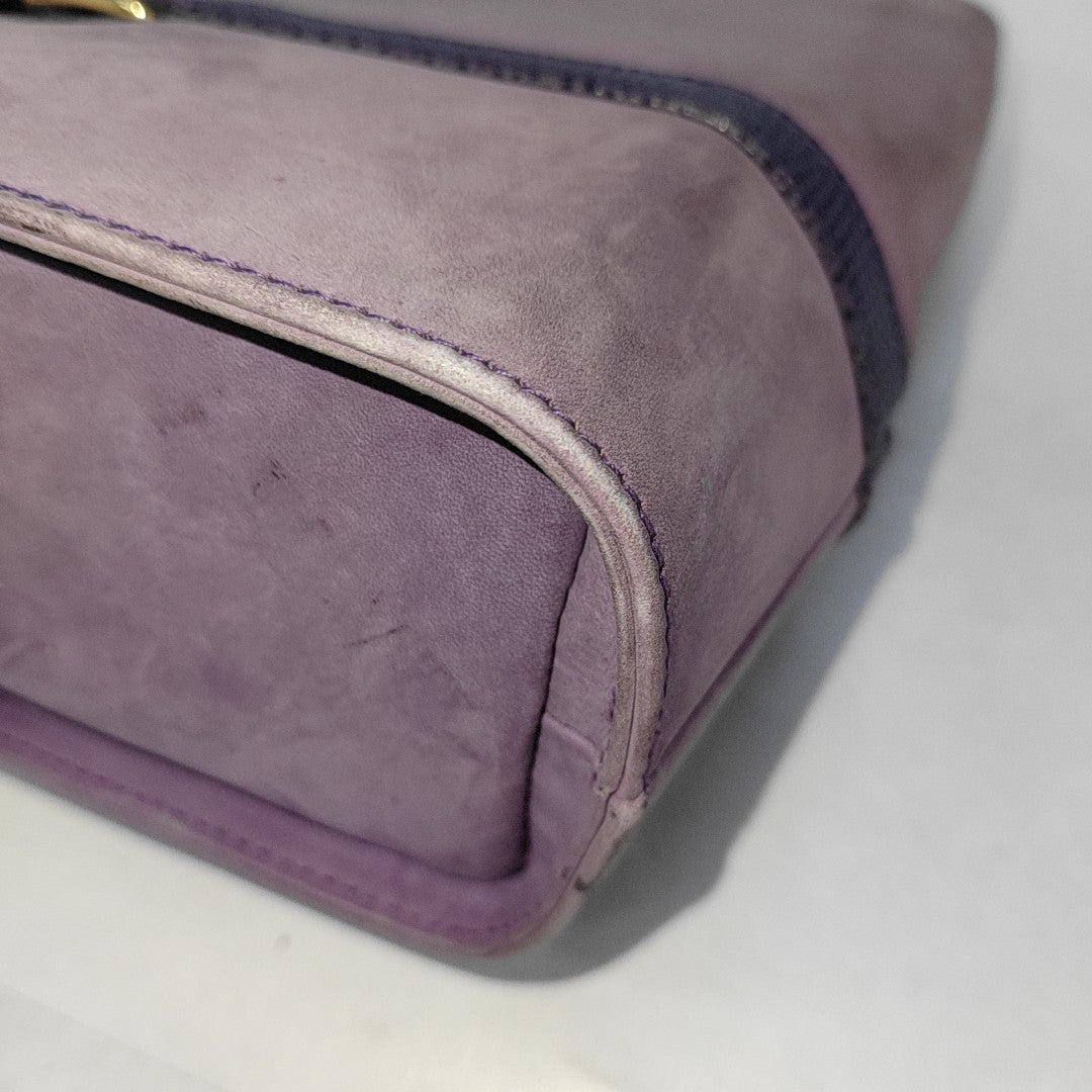 Suede Shoulder Bag Purple