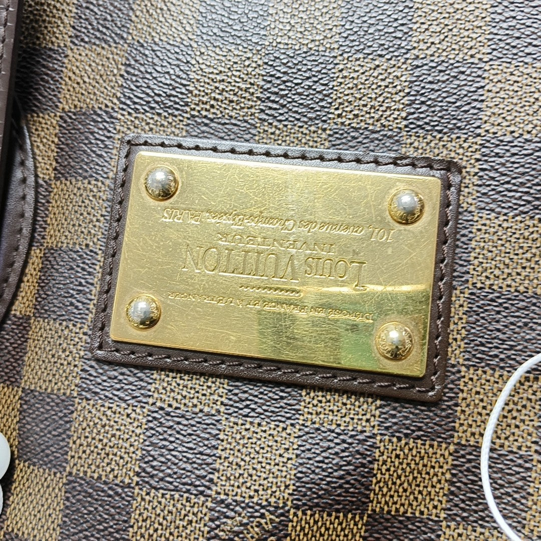 HAMPSTEAD MM Damier Ebene Coated Canvas Brown