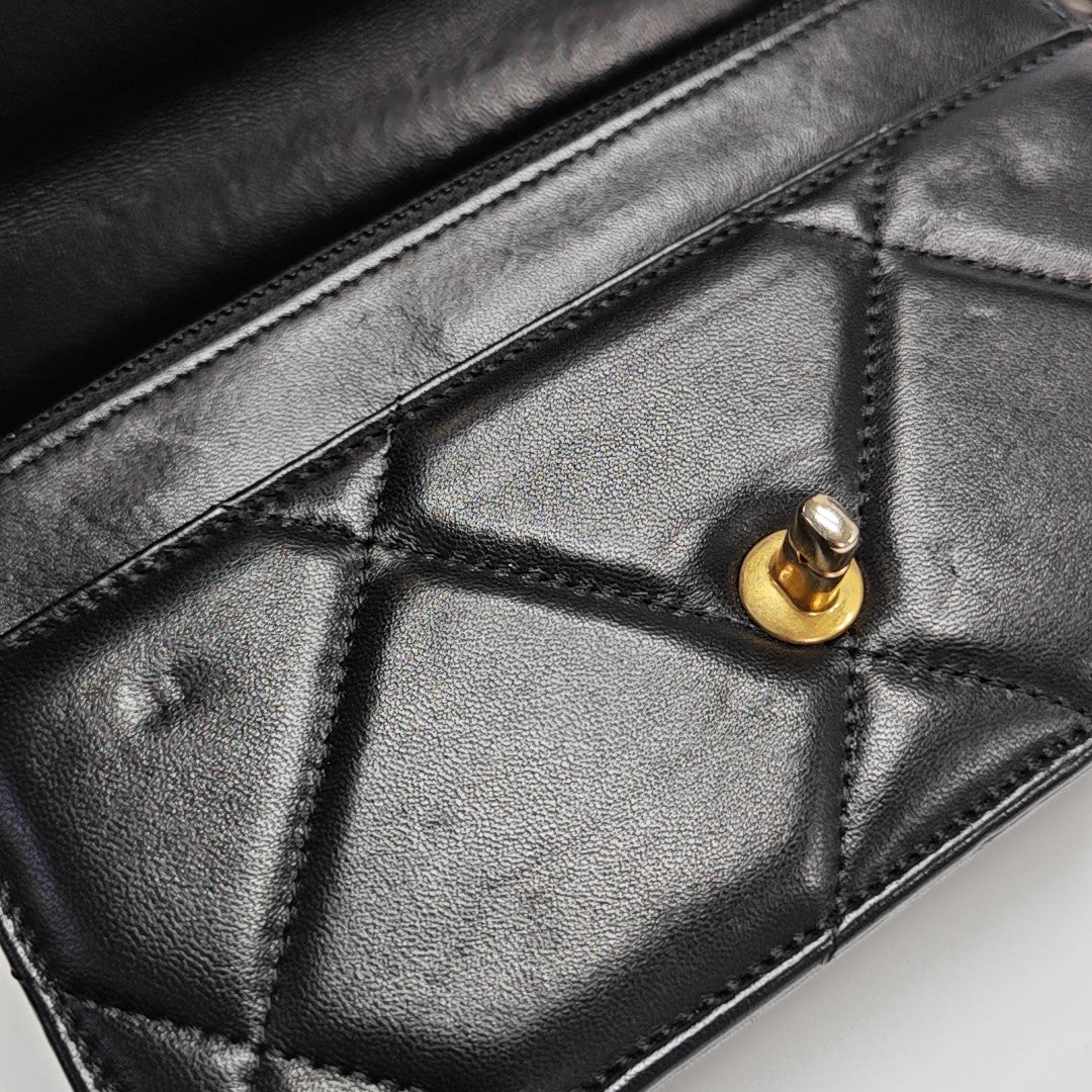 CHANEL 19 WOC Quilted Lambskin Black