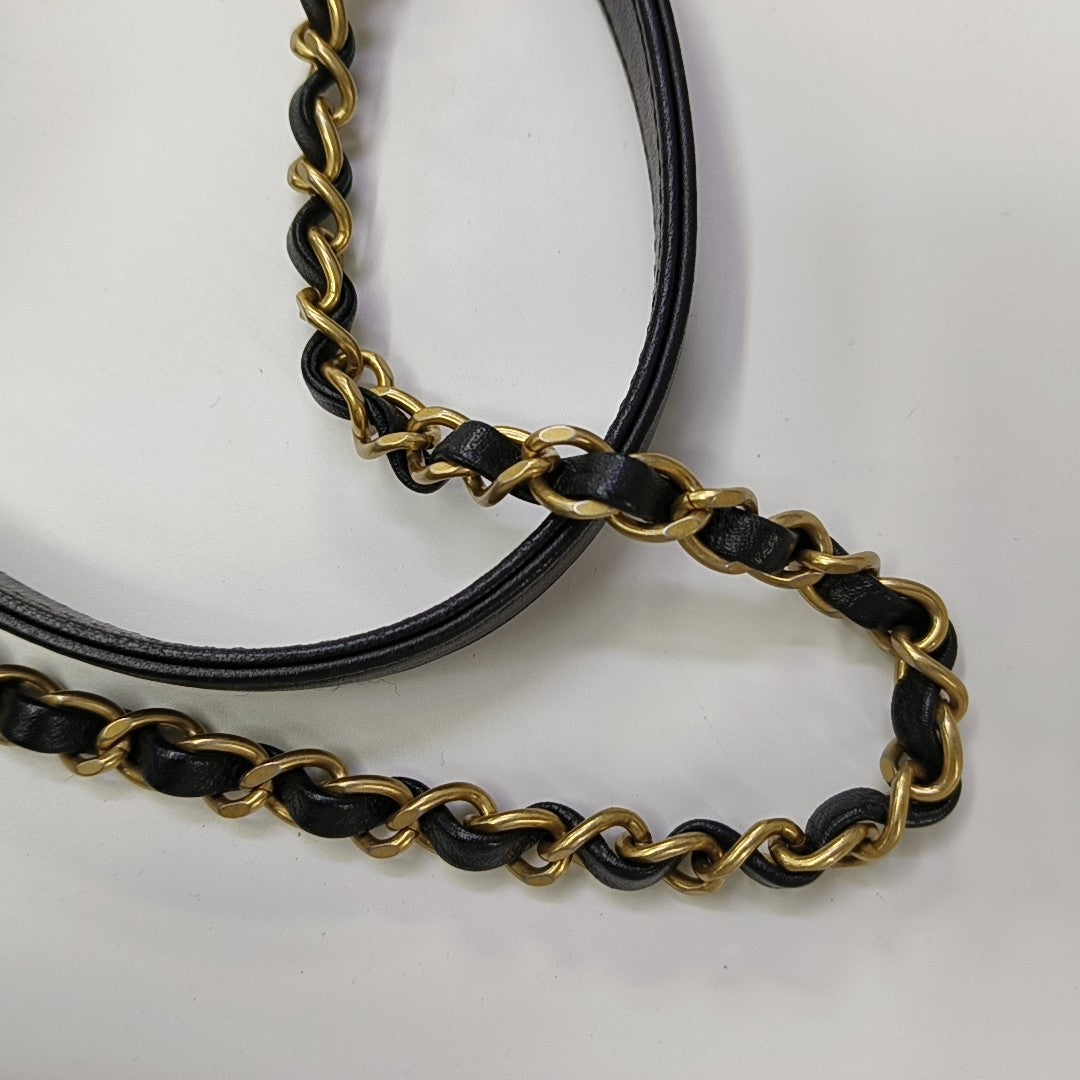 IN THE LOOP Quilted Lambskin Black
