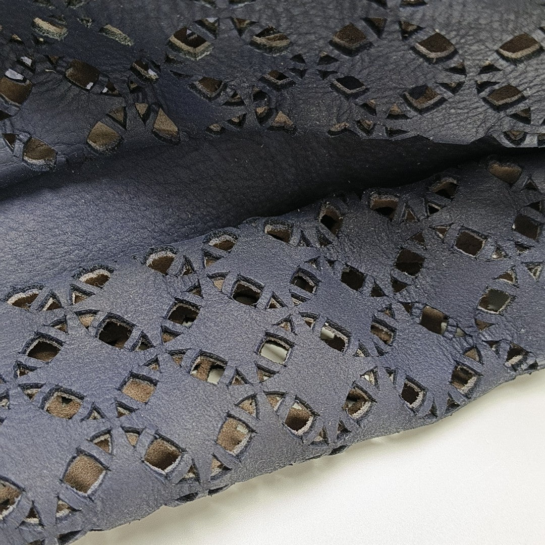 Calfskin Top Handle Bag Blue