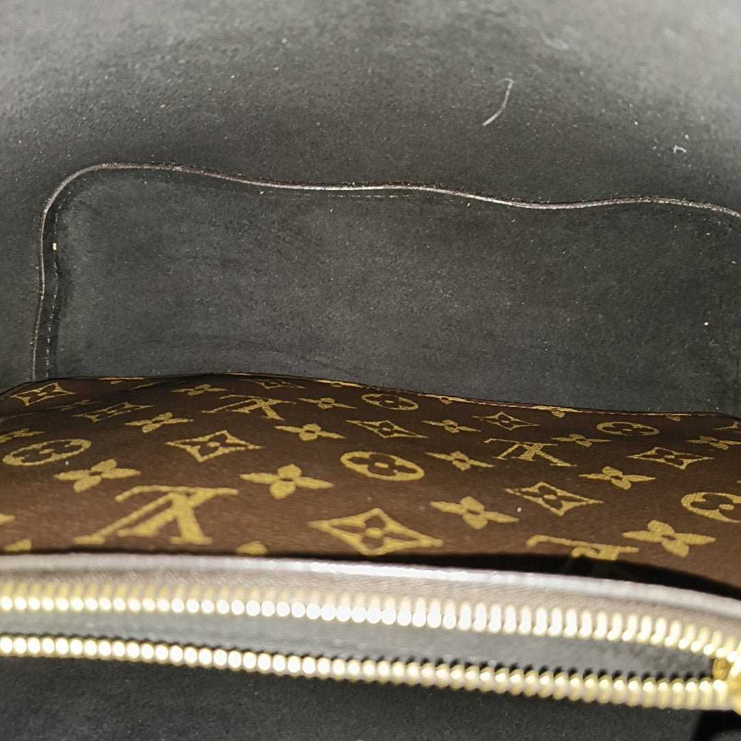 NÉONOÉ MM Monogram Coated Canvas Brown