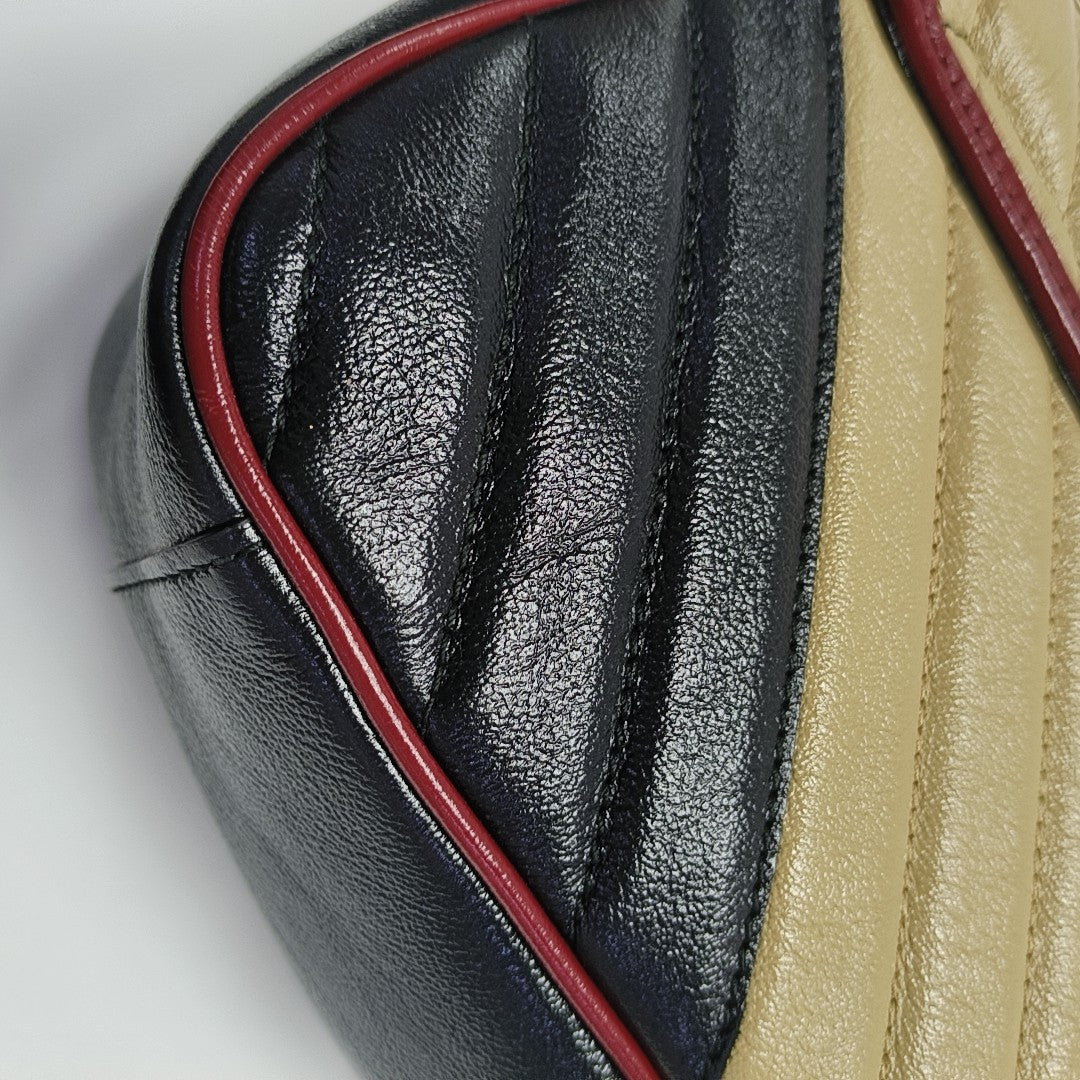 GG Marmont Medium Quilted Calfskin Multicolor