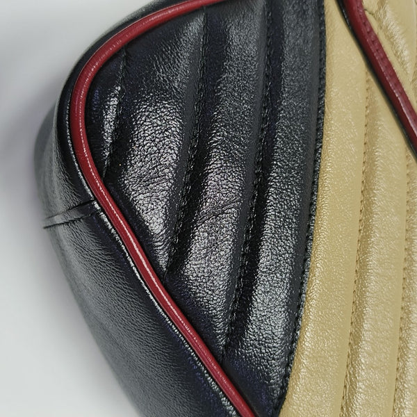 GG Marmont Medium Quilted Calfskin Multicolor