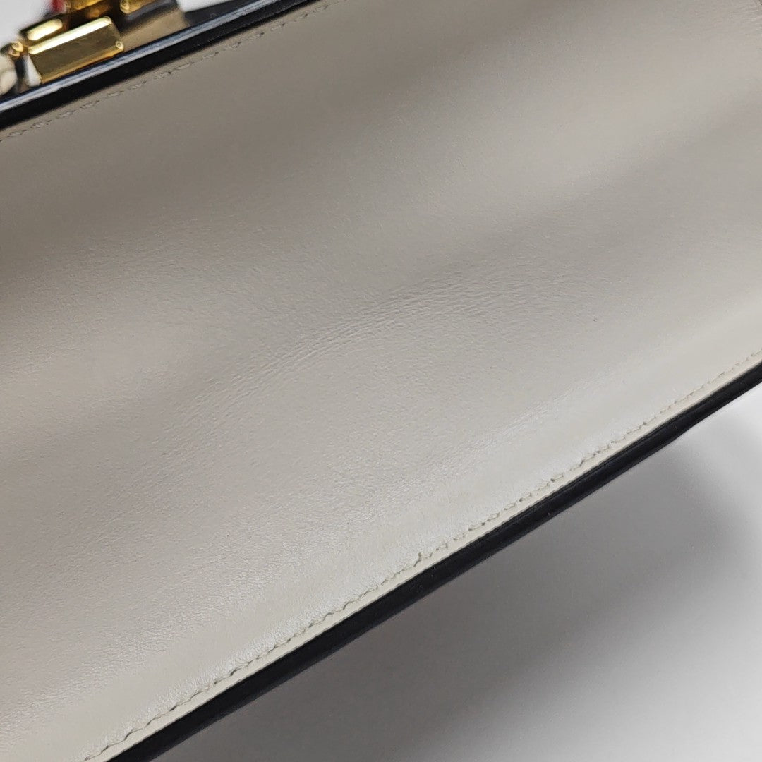 Sylvie Mini Calfskin White