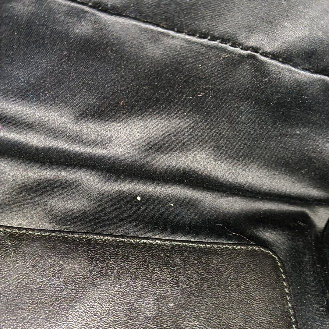Lambskin Top Handle Bag Black