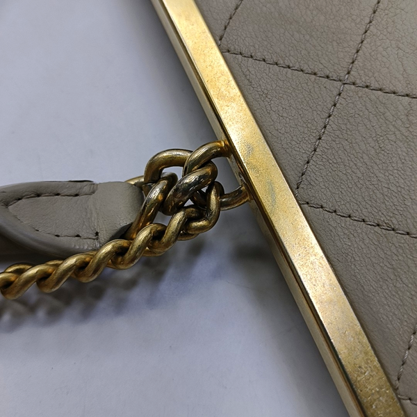 Quilted Lambskin White