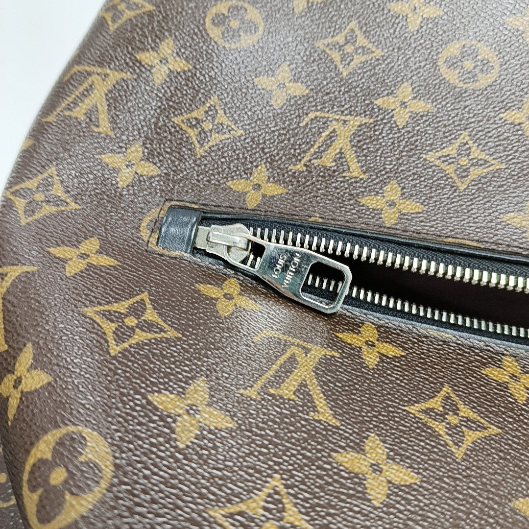 PALK Monogram Coated Canvas Brown