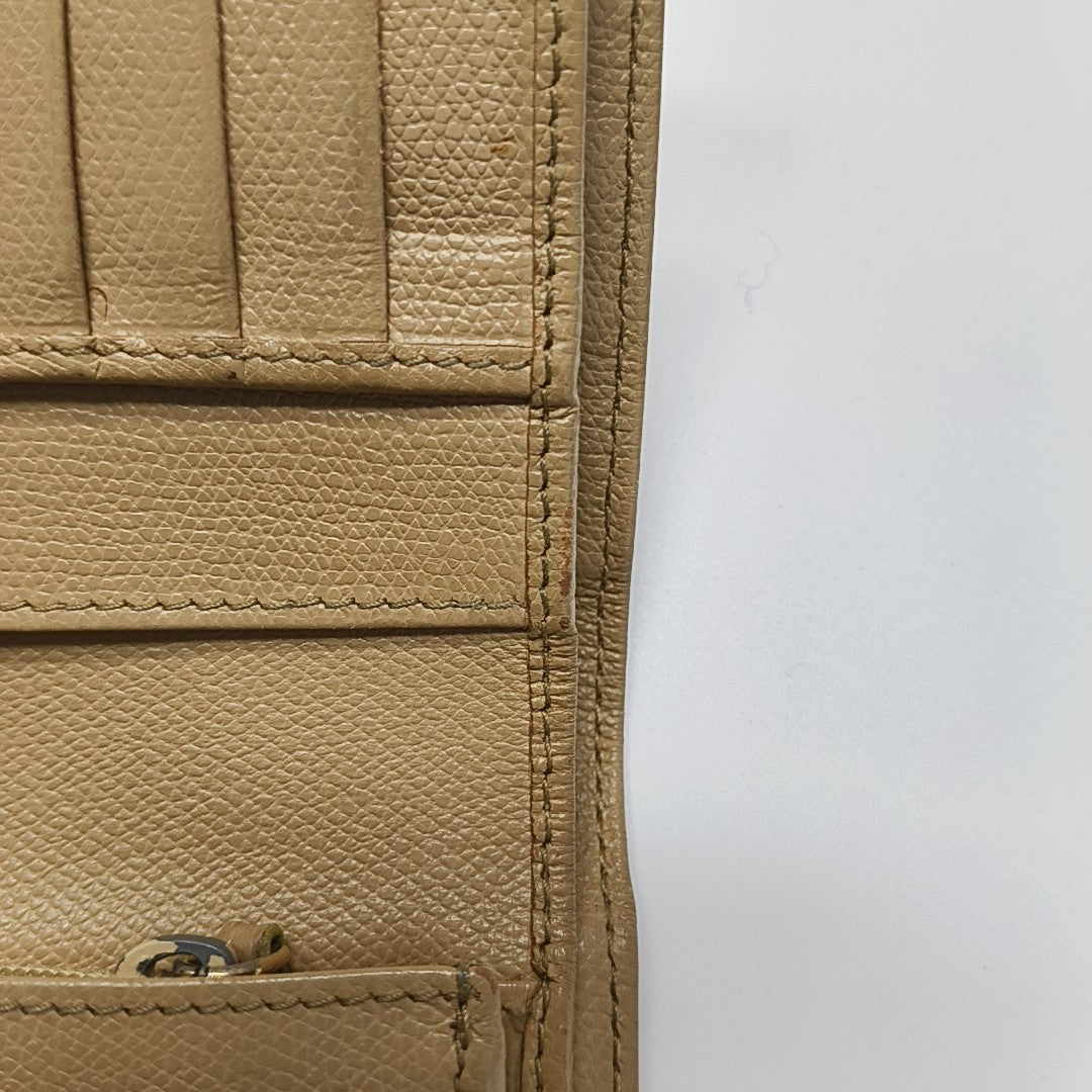 Grained Calfskin Wallet Yellow