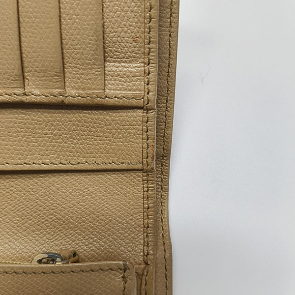 Grained Calfskin Wallet Yellow