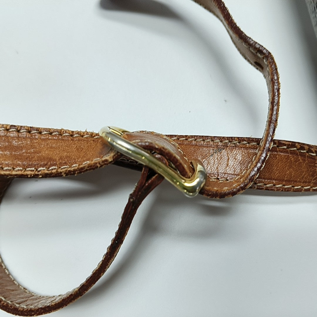 MACADAM CLUTCHES Coated Canvas Brown