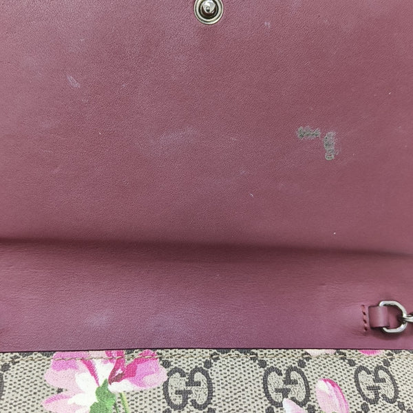 GG Blooms Monogram Coated Canvas Beige