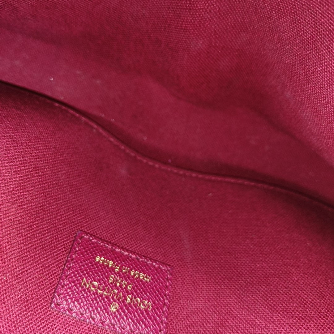 FÉLICIE Monogram Lona Revestida Marrón